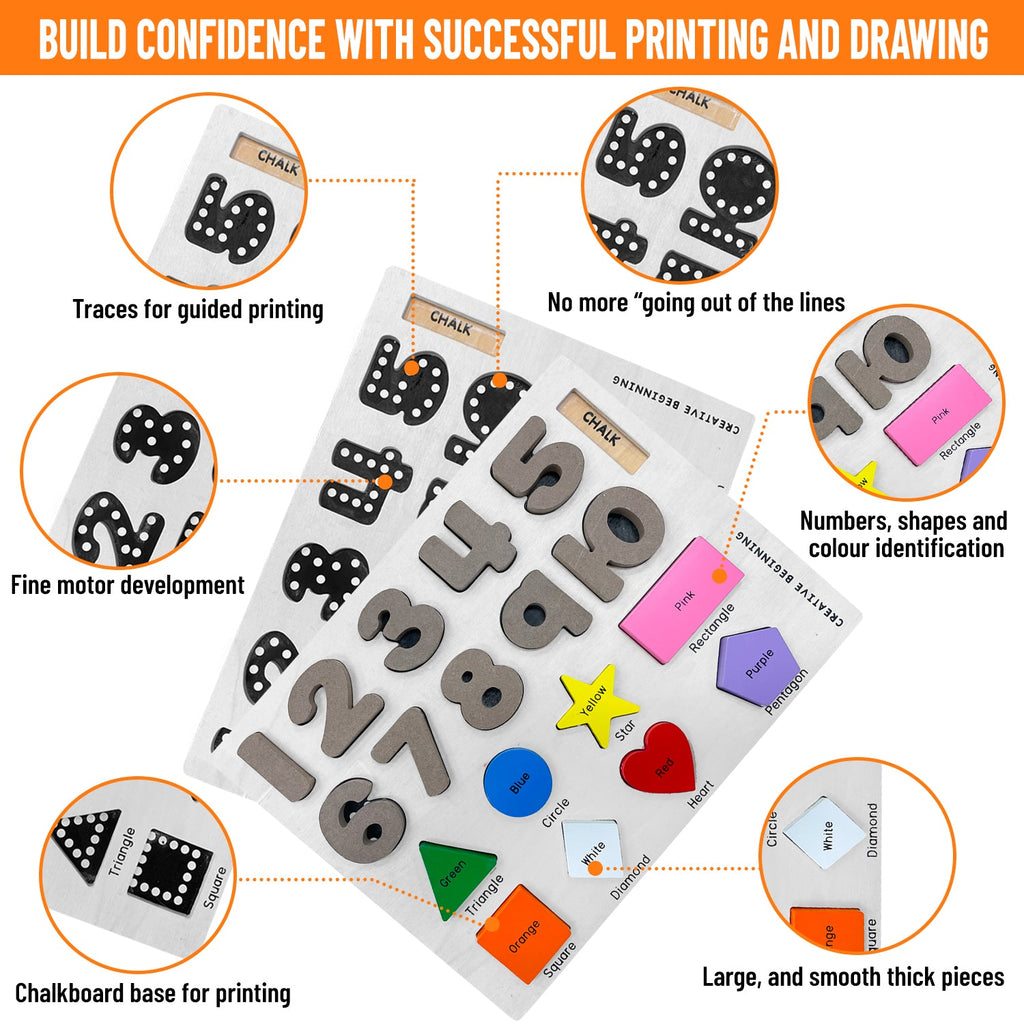 PRESCHOOL NUMBERS/SHAPES/COLOURS - Preschool Learning Bundle: Numbers, Shapes & Colors | Autism-Friendly Educational Set | Sensory Learning Tools (Ages 2-5)