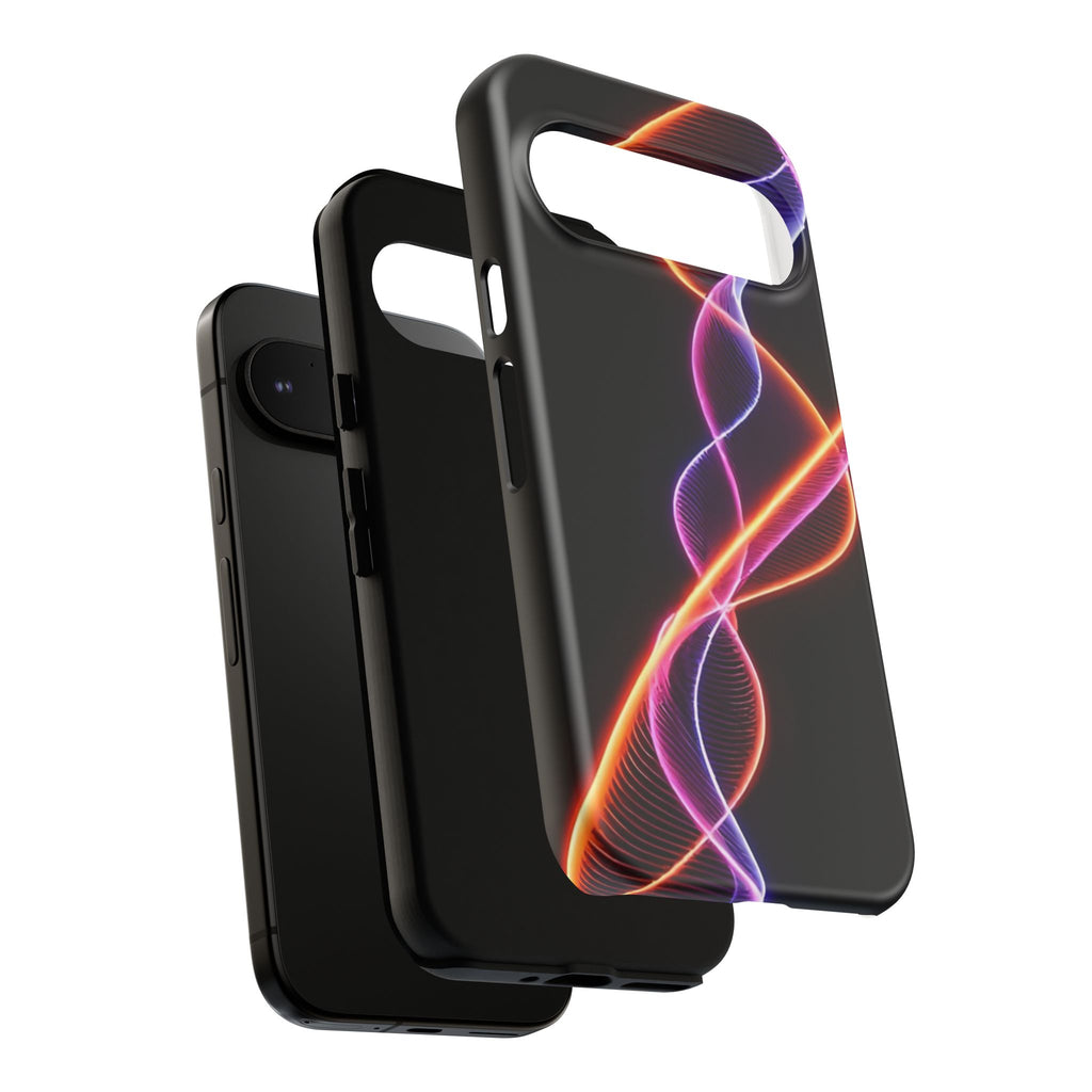 Vibrant Phone Case with Abstract Light Design, Artistic Phone Cover, Modern Tech Accessory, Gift for Tech Lovers, Personalized Phone Case