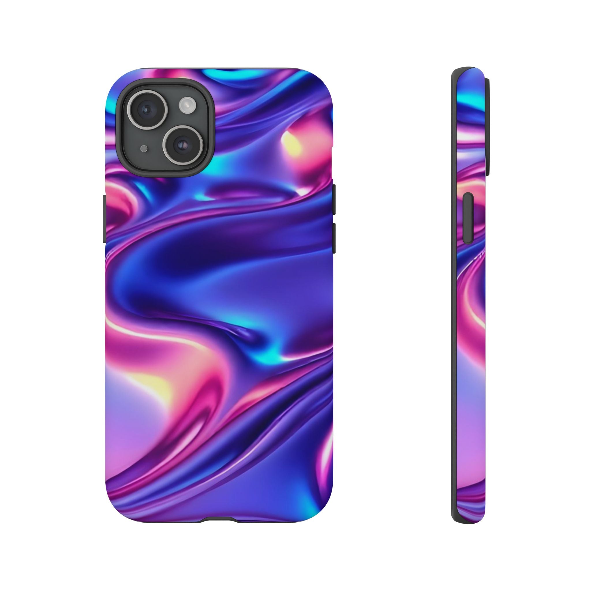 Vibrant Phone Case with Colorful Wave Design, Tough Phone Cover, Stylish Smartphone Case, Unique Gift for Her, Phone Accessories