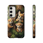 Étui de téléphone à imprimé bébé animal des bois