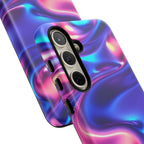 Coque de téléphone vibrante avec motif de vagues colorées, coque robuste et élégante, cadeau unique pour elle, accessoires de téléphone