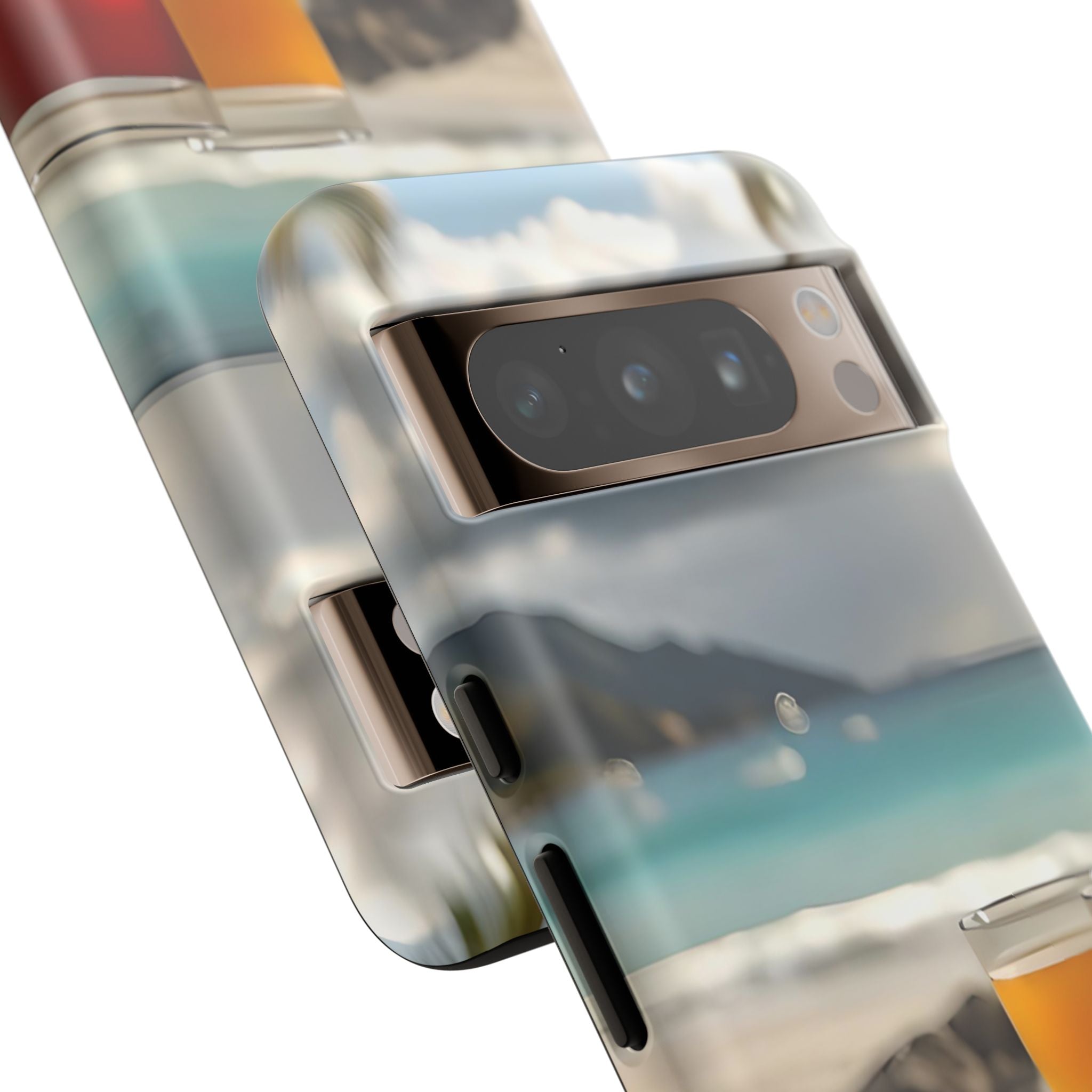 Tropical Beach Picnic View, Phone Case