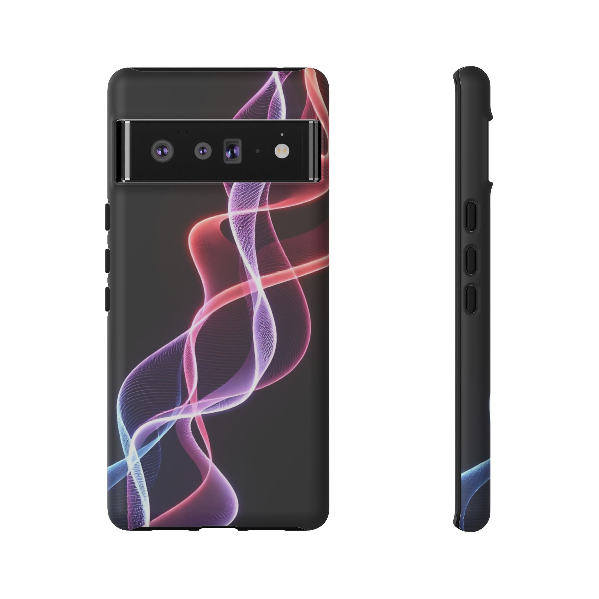 Stylish Phone Case with Vibrant Wave Design, Tough Cases, Phone Accessories, Unique Gift, Trendy Tech, Fashionable Protection