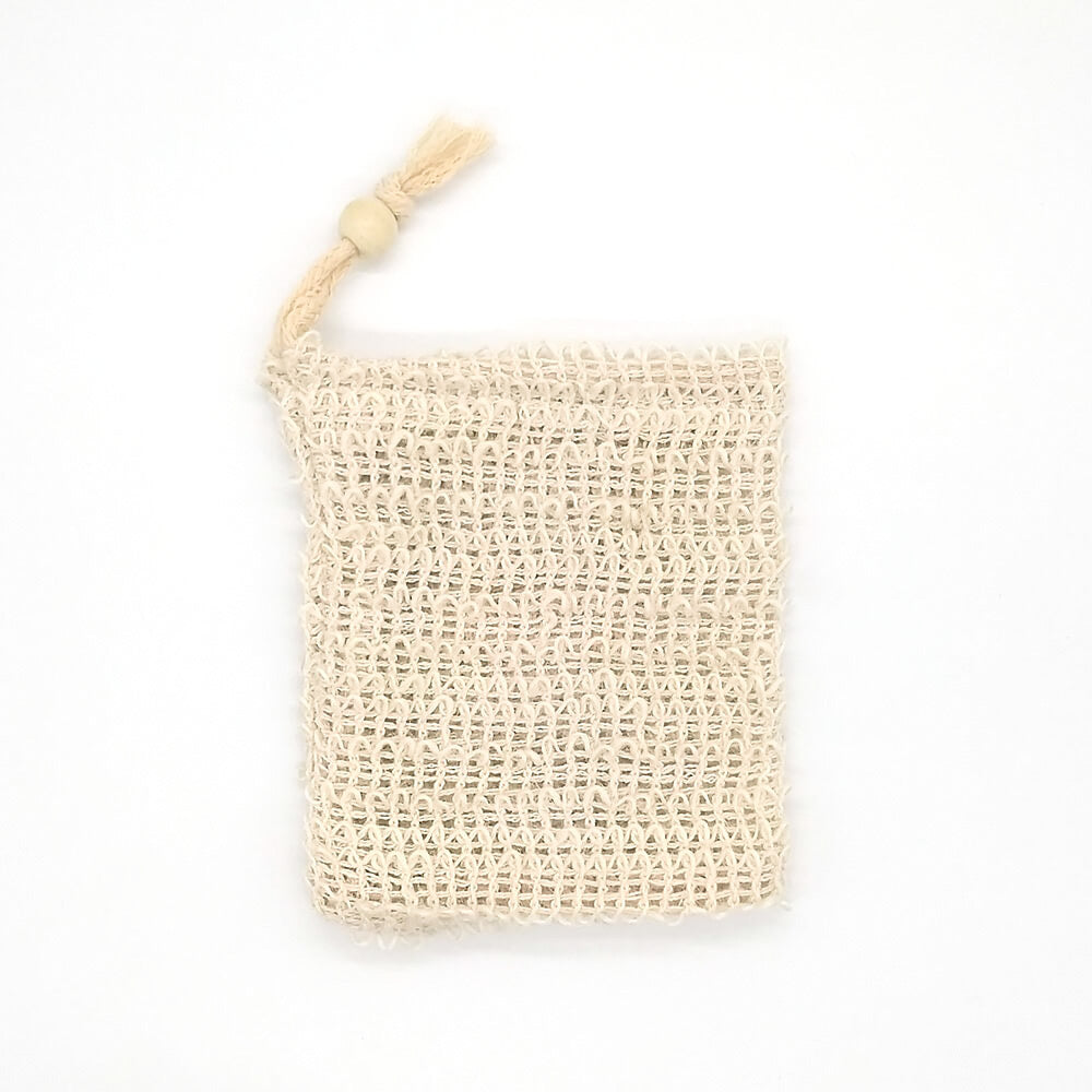 Nifty Natural Sisal Soup Pouch - Zero Waste Organic Soap Bag  -Plastic