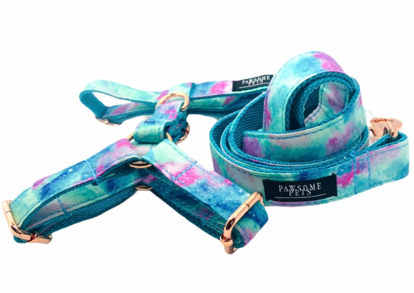 Pink and Blue Galactic Sky, Step In Harness For Pets