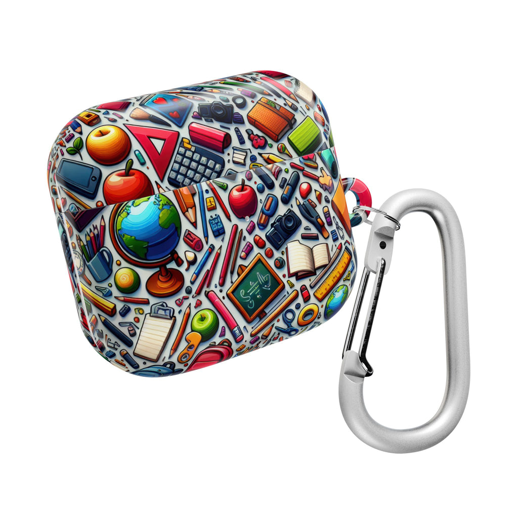 Colorful School Supplies AirPod Cases, Student Gift, Teacher Appreciation, Back to School, Fun Accessories, Personalized Tech Cover
