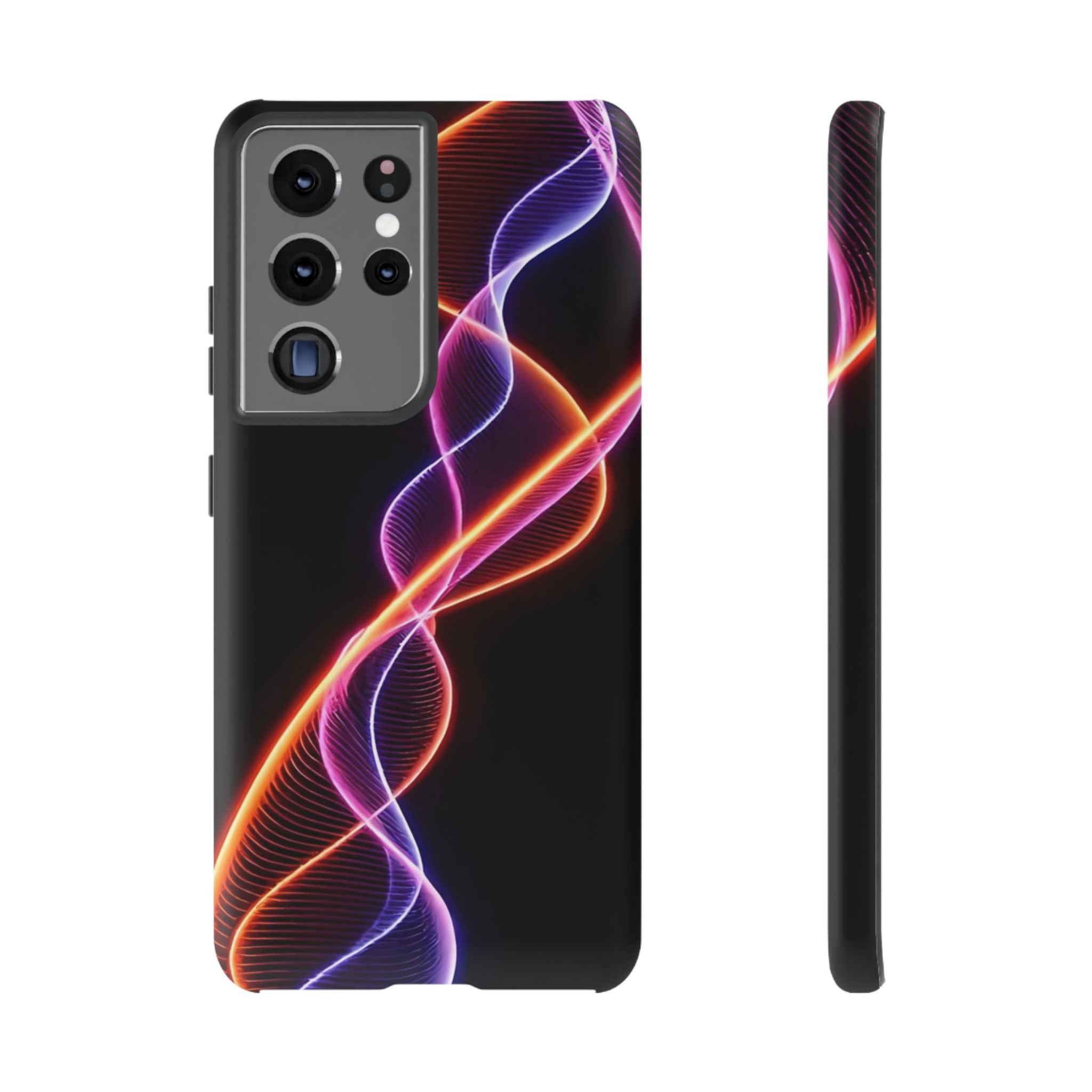 Vibrant Phone Case with Abstract Light Design, Artistic Phone Cover, Modern Tech Accessory, Gift for Tech Lovers, Personalized Phone Case
