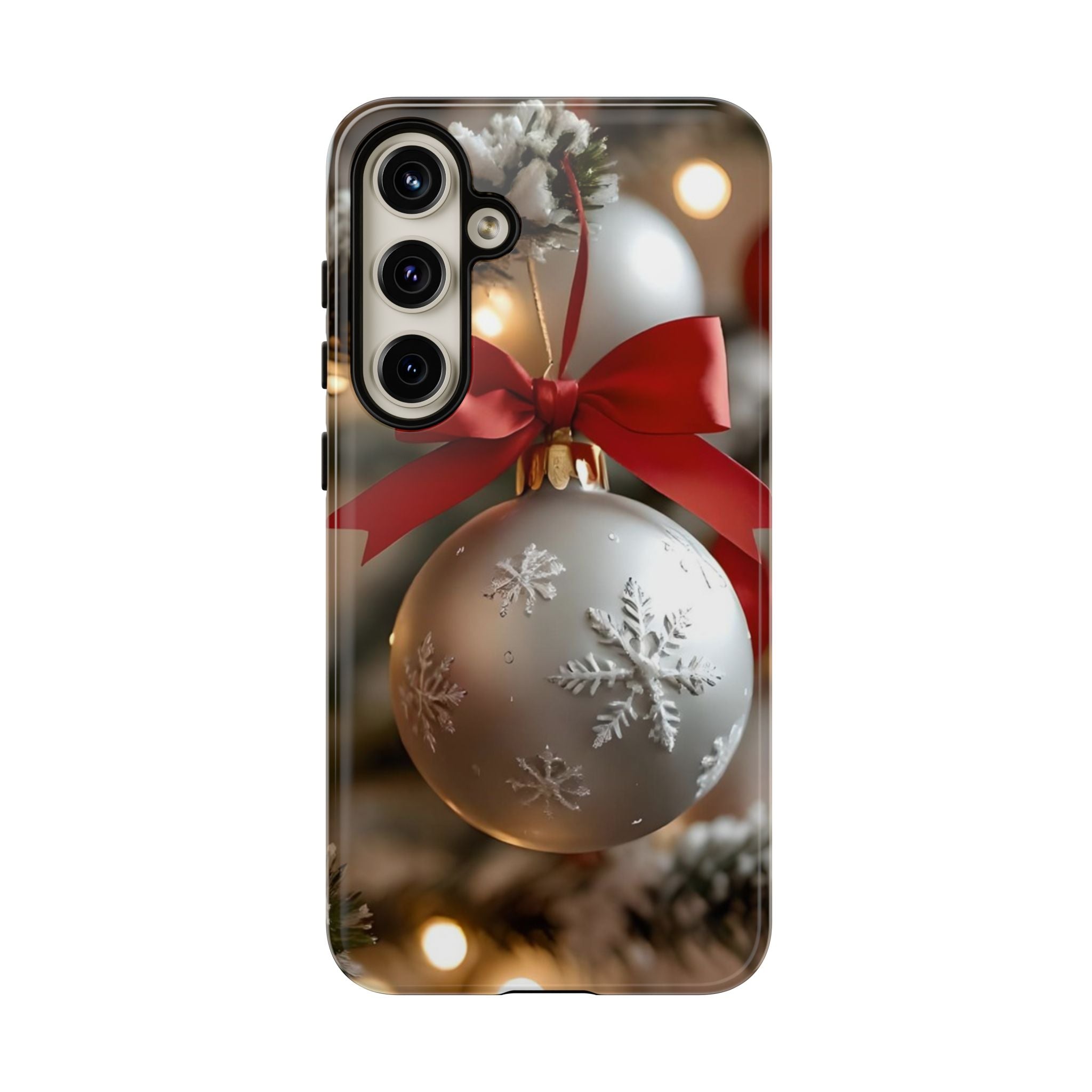 Christmas Phone Case with Seasonal Ornament Design, Festive Mobile Cover, Holiday Gift for Friends and Family, Winter Accessories, [...]