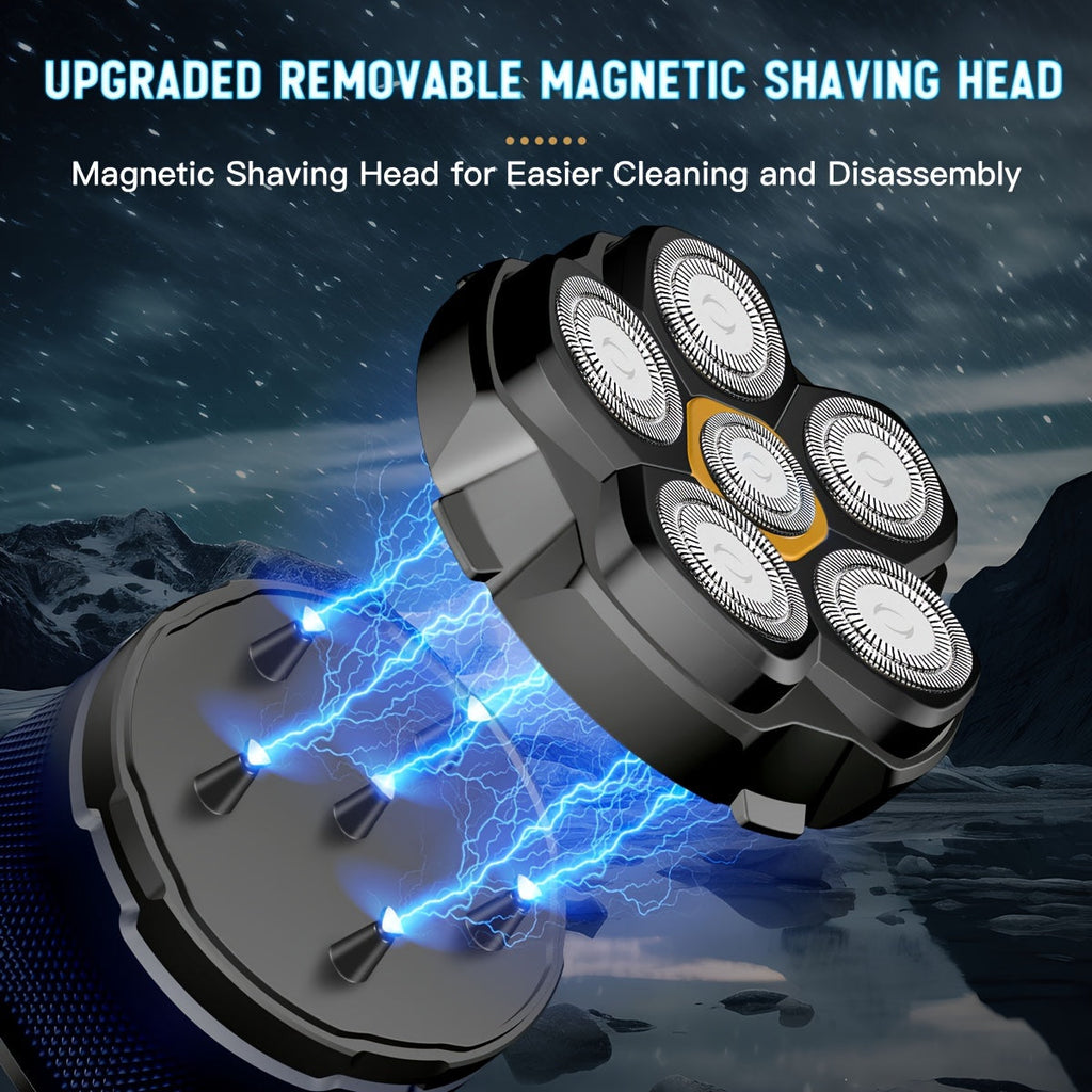 Electric Head Shaver 6D for Bald Men-3