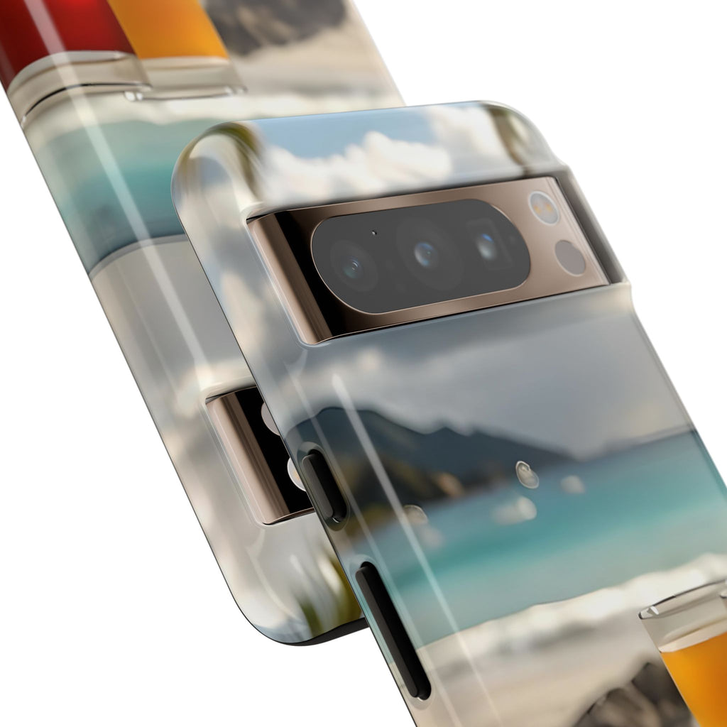 Tropical Beach Picnic View, Phone Case