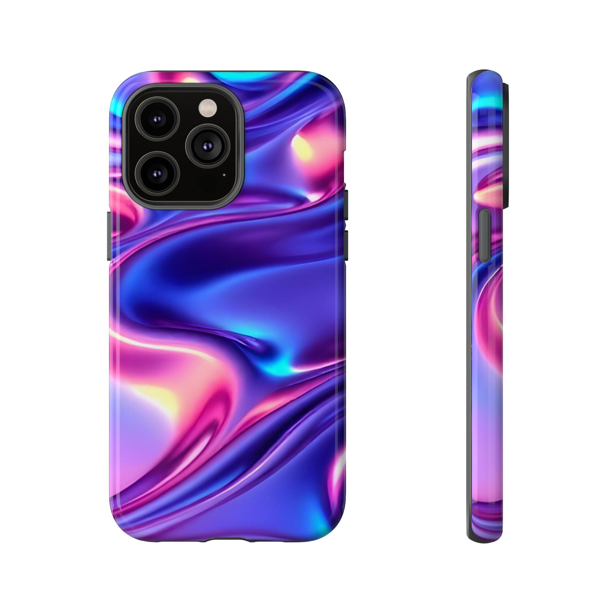 Vibrant Phone Case with Colorful Wave Design, Tough Phone Cover, Stylish Smartphone Case, Unique Gift for Her, Phone Accessories