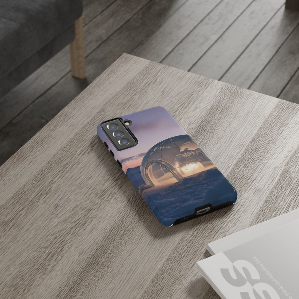 Arctic Igloo Twilight Snow Landscape, Phone Case