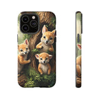 Étui de téléphone à imprimé bébé animal des bois