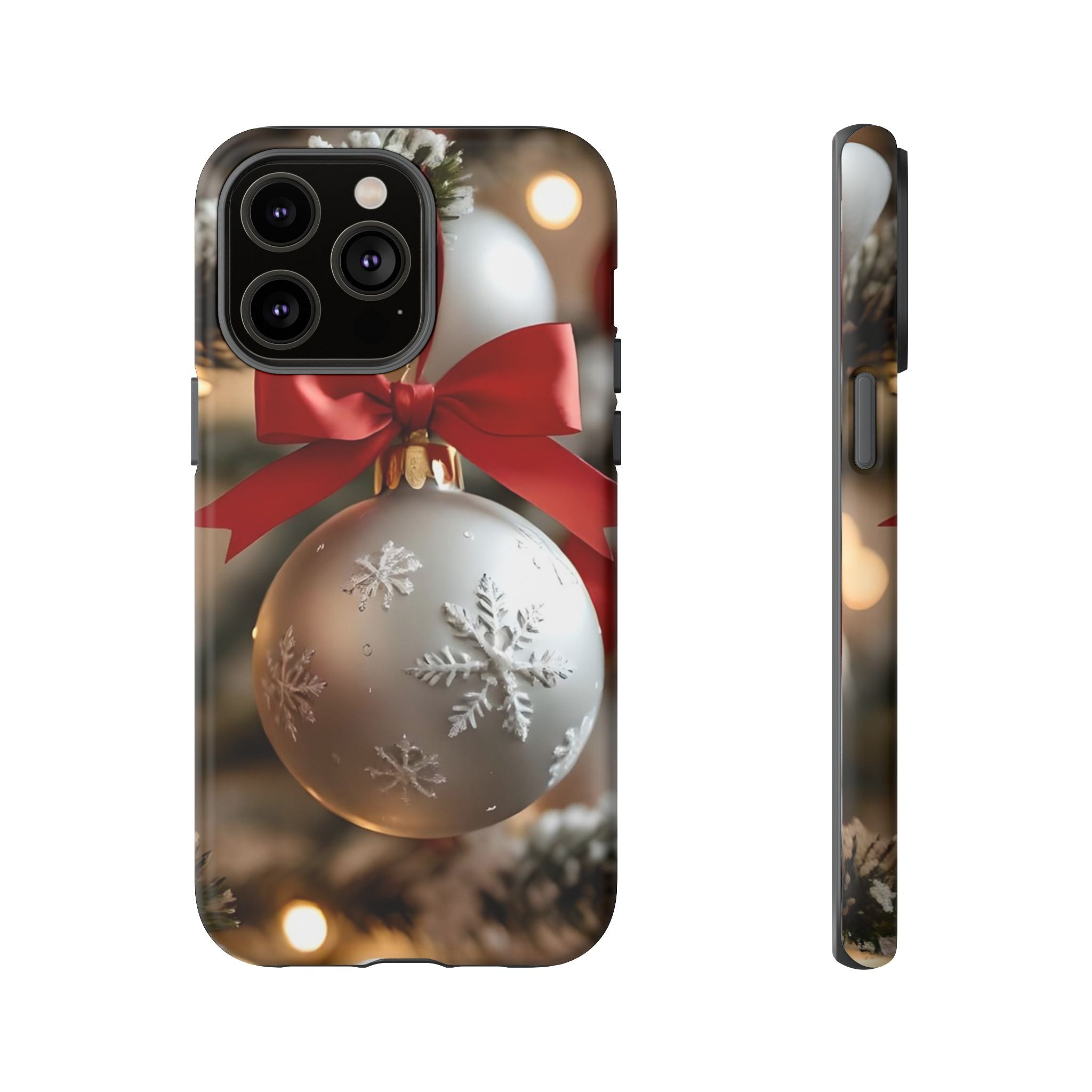 Christmas Phone Case with Seasonal Ornament Design, Festive Mobile Cover, Holiday Gift for Friends and Family, Winter Accessories, [...]