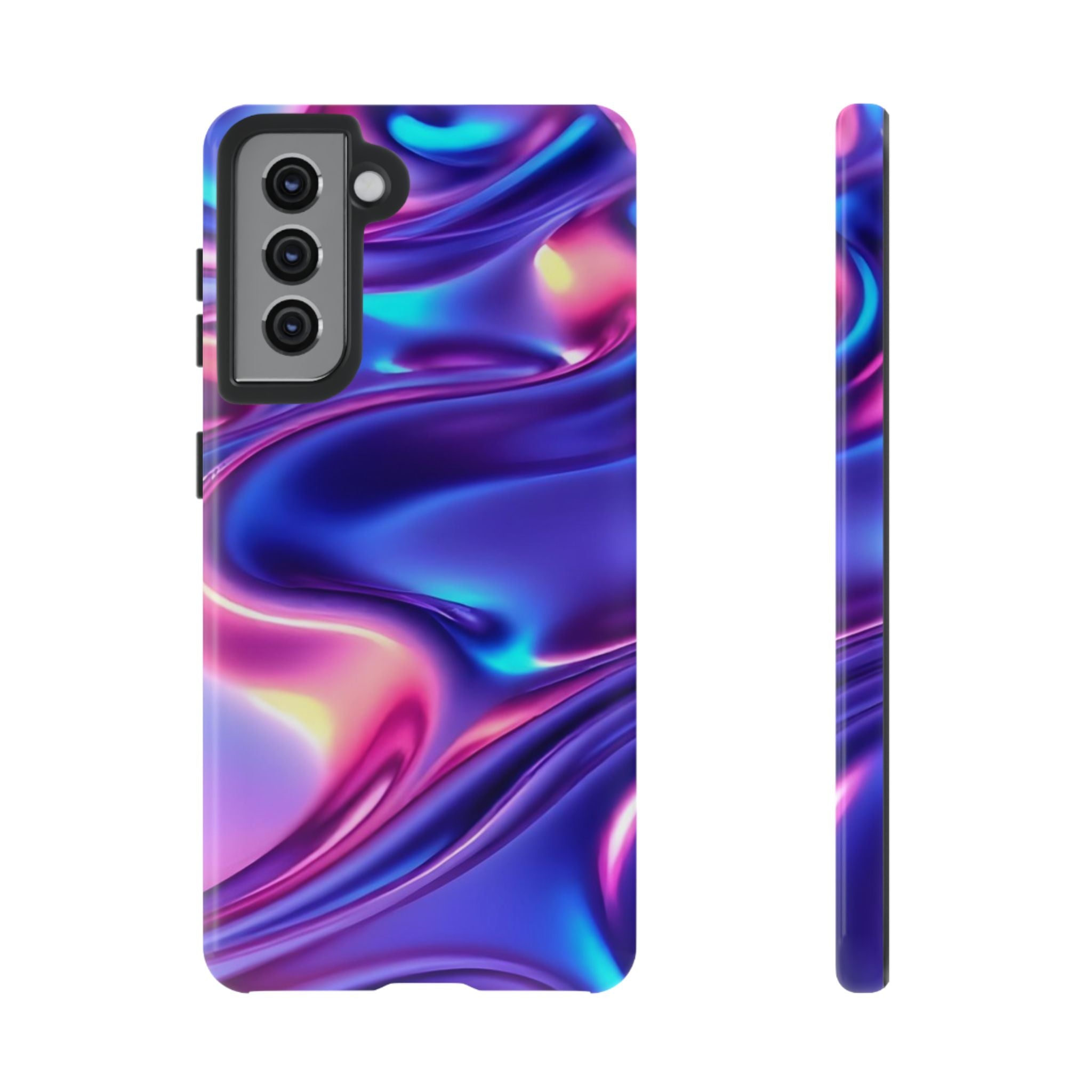Vibrant Phone Case with Colorful Wave Design, Tough Phone Cover, Stylish Smartphone Case, Unique Gift for Her, Phone Accessories