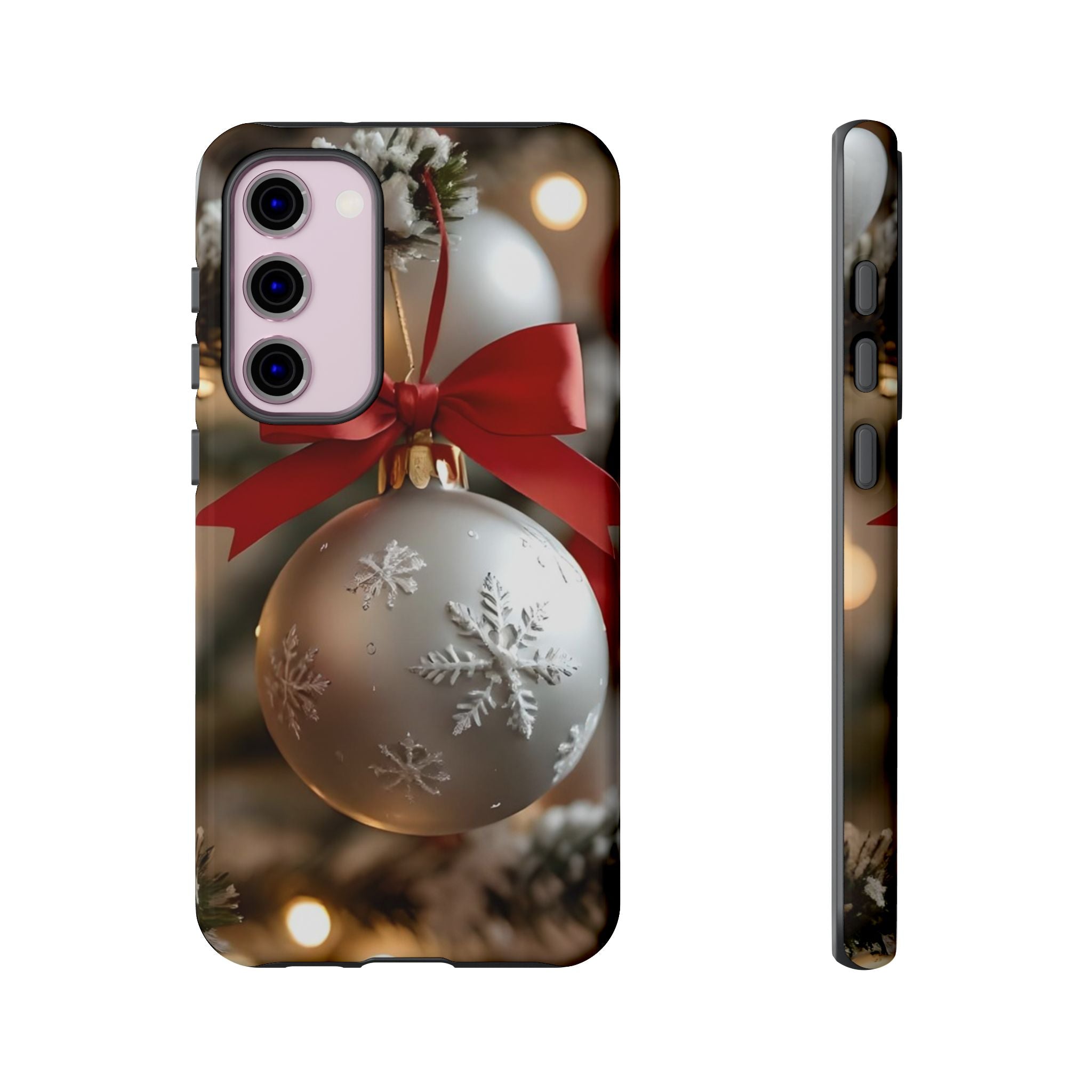 Christmas Phone Case with Seasonal Ornament Design, Festive Mobile Cover, Holiday Gift for Friends and Family, Winter Accessories, [...]