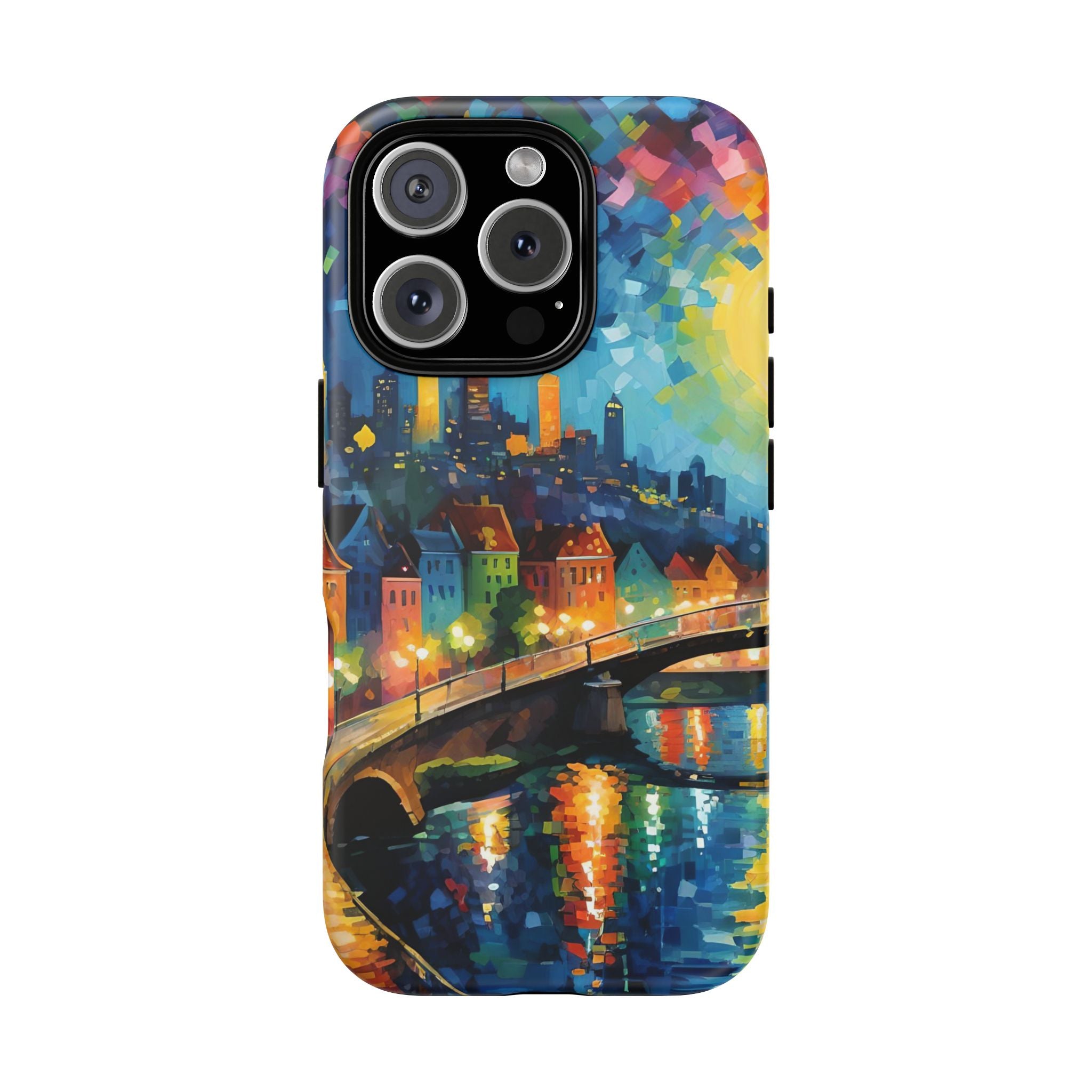 Colorful Phone Case for Tough Cases, Artistic Phone Cover, Unique Gift, Vibrant Design, Decorative Phone Accessories