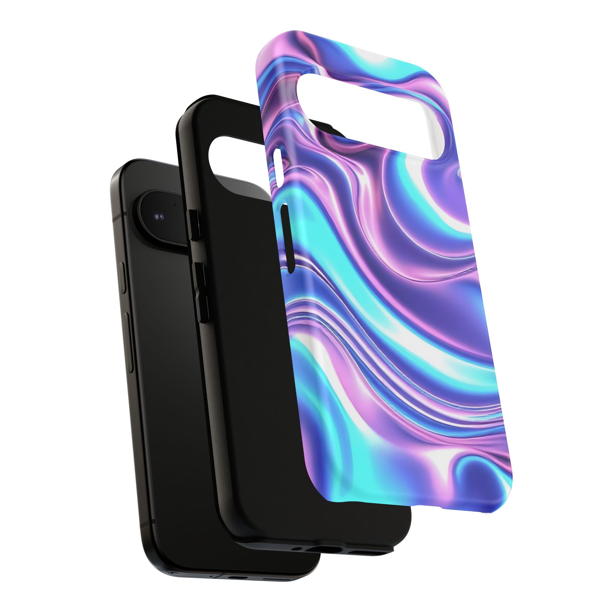 Colorful Phone Case, Tough Case, Swirl Design Phone Cover, Vibrant Phone Accessory, Gift for Her, Trendy Mobile Protection