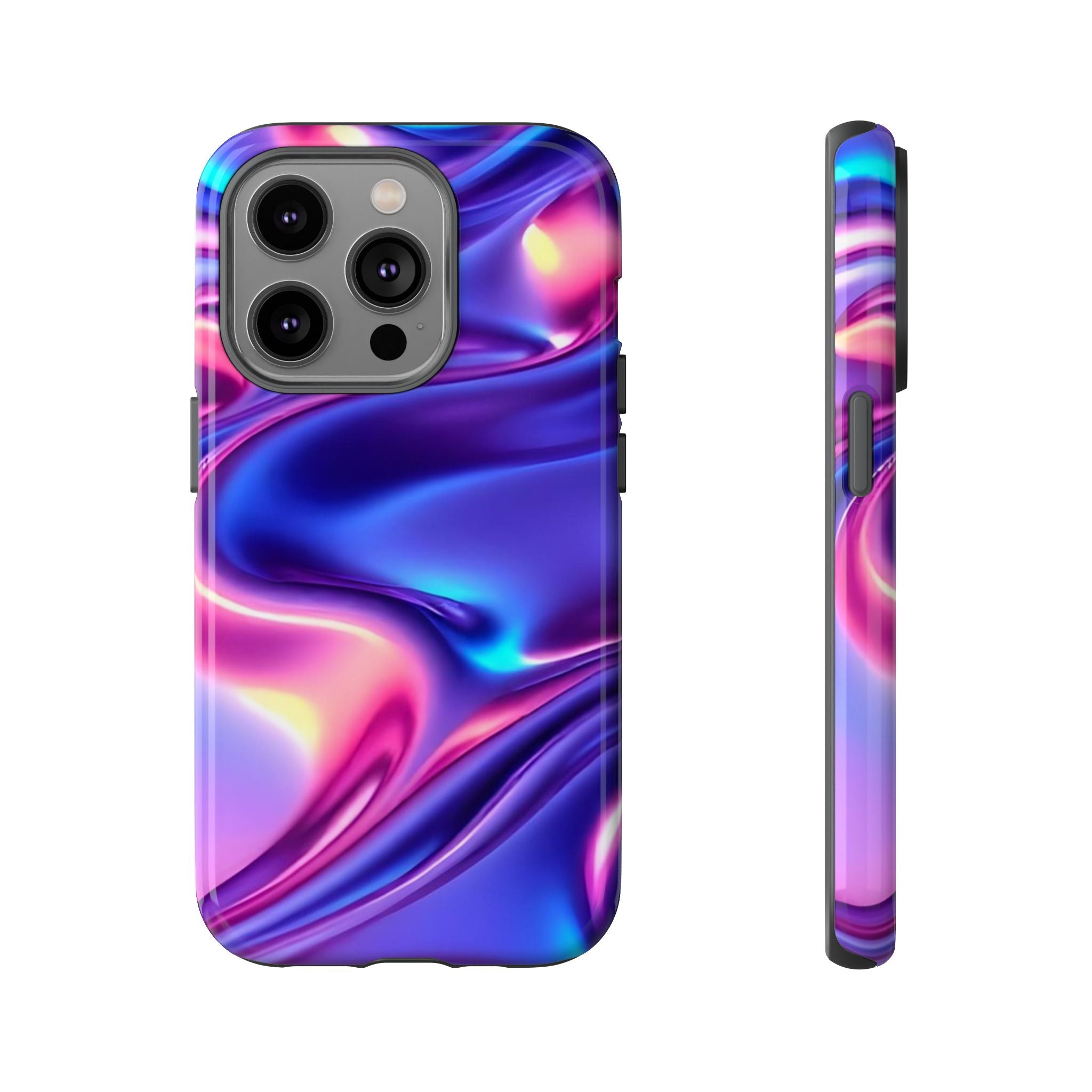 Vibrant Phone Case with Colorful Wave Design, Tough Phone Cover, Stylish Smartphone Case, Unique Gift for Her, Phone Accessories
