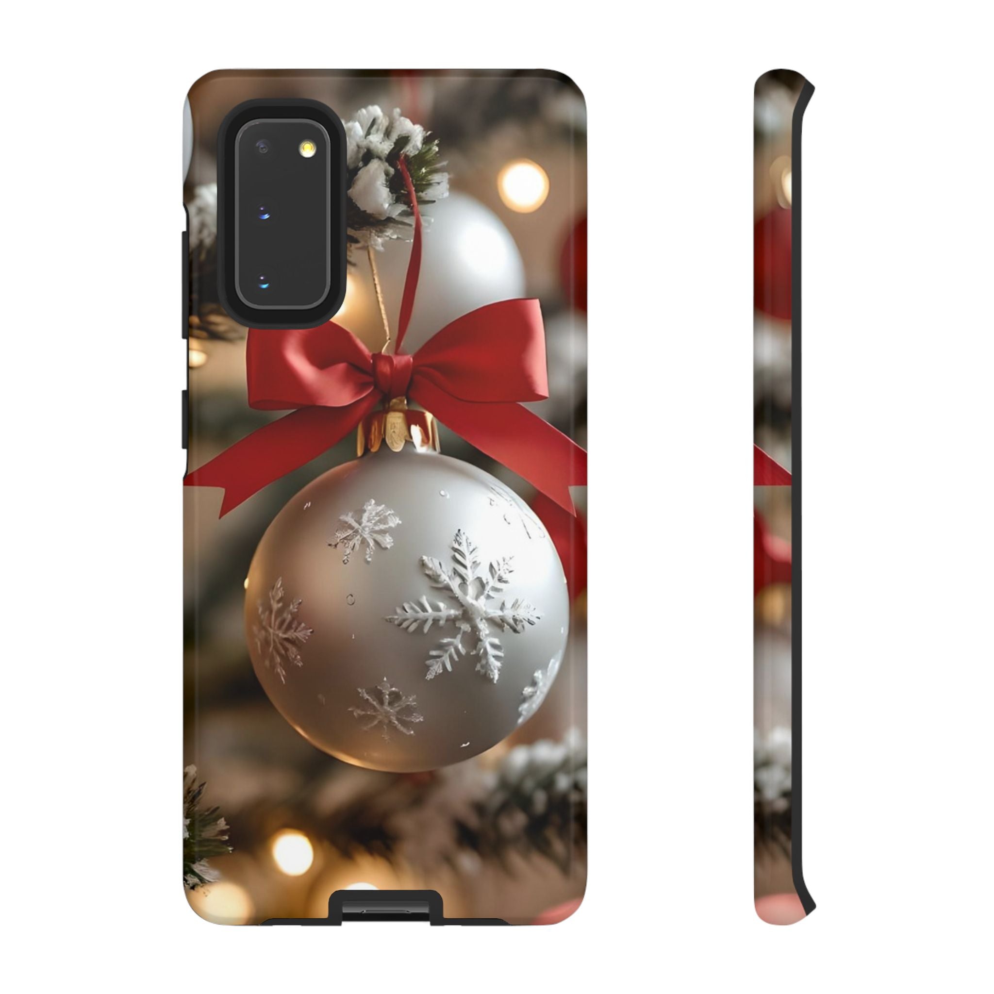 Christmas Phone Case with Seasonal Ornament Design, Festive Mobile Cover, Holiday Gift for Friends and Family, Winter Accessories, [...]