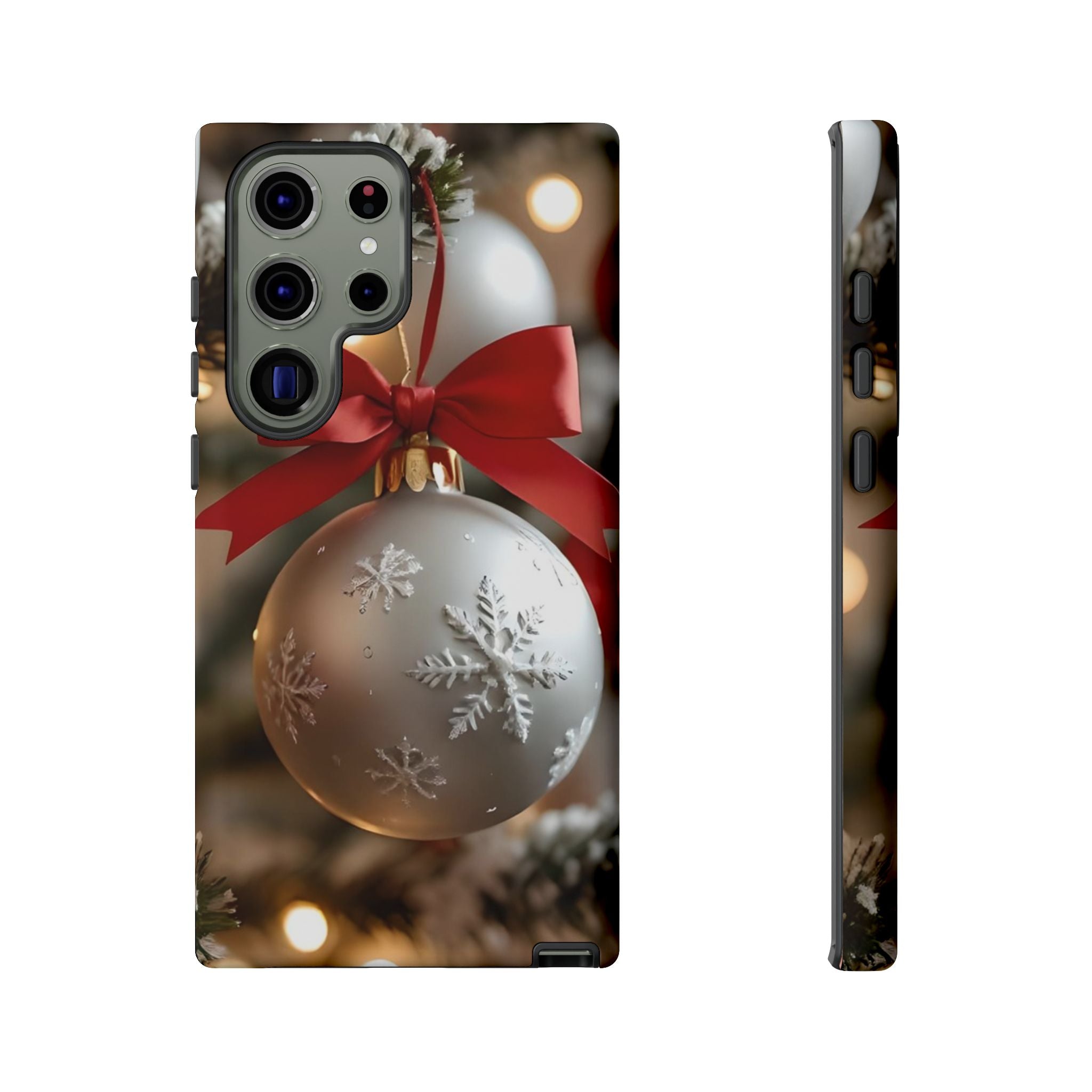 Christmas Phone Case with Seasonal Ornament Design, Festive Mobile Cover, Holiday Gift for Friends and Family, Winter Accessories, [...]
