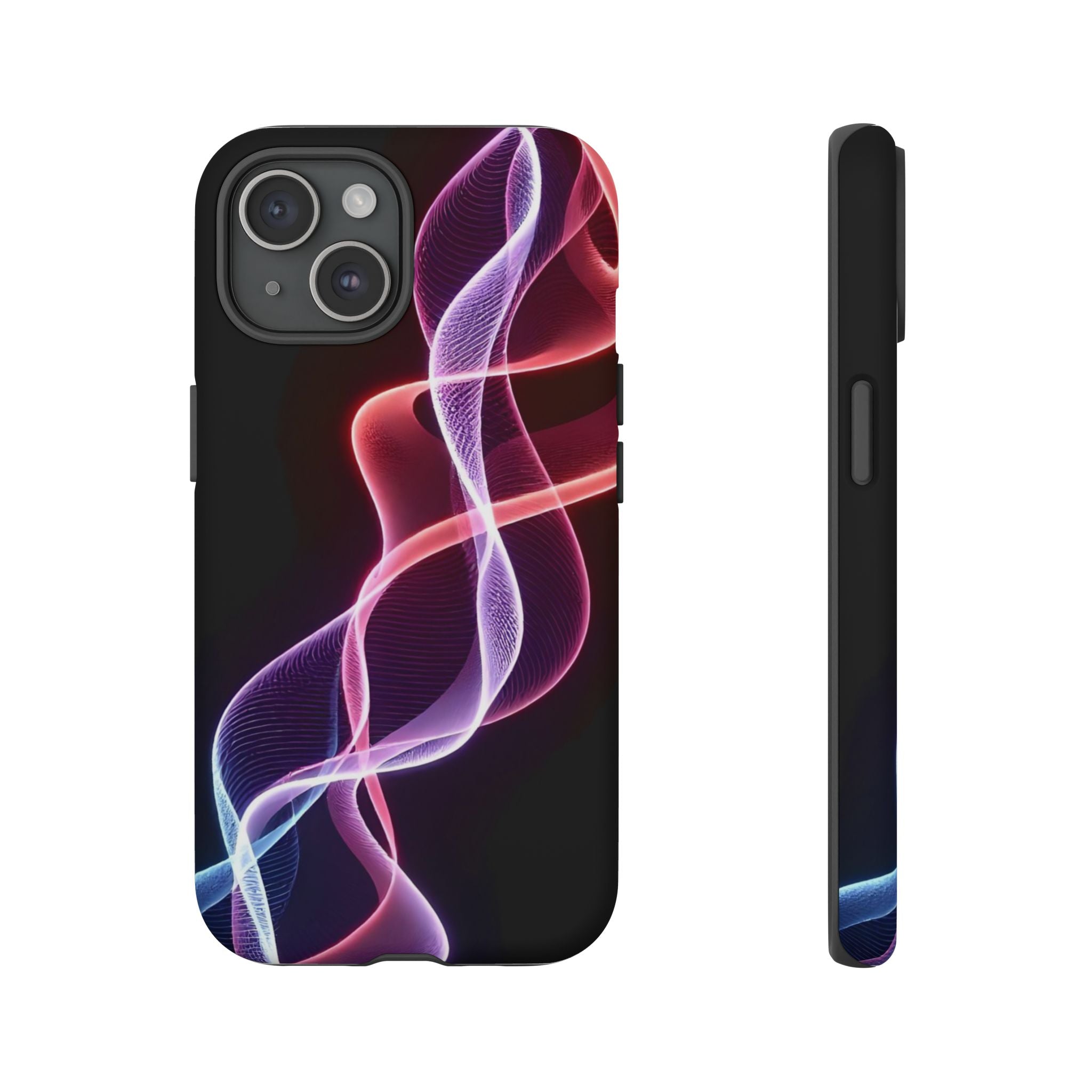 Stylish Phone Case with Vibrant Wave Design, Tough Cases, Phone Accessories, Unique Gift, Trendy Tech, Fashionable Protection