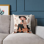Cozy Witch Fall Design, Decorative Pillow