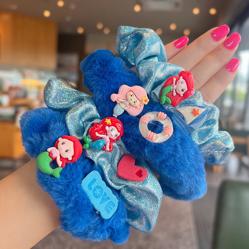 Deep Sea Blue Mermaid Hair Tie