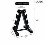 Steel Dumbbell Racks Vertical & Horizontal (3, 6, 8, 10 Levels)