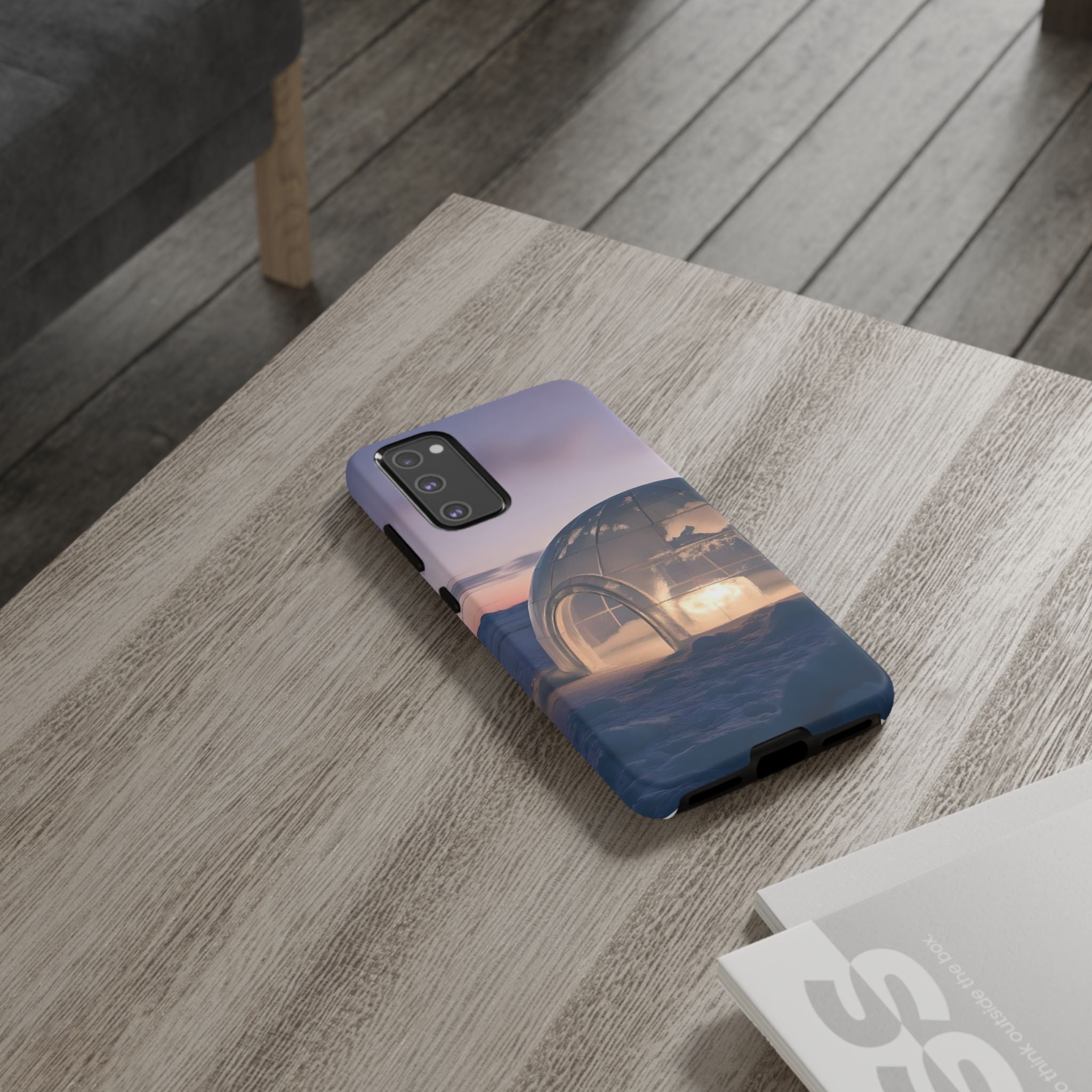 Arctic Igloo Twilight Snow Landscape, Phone Case