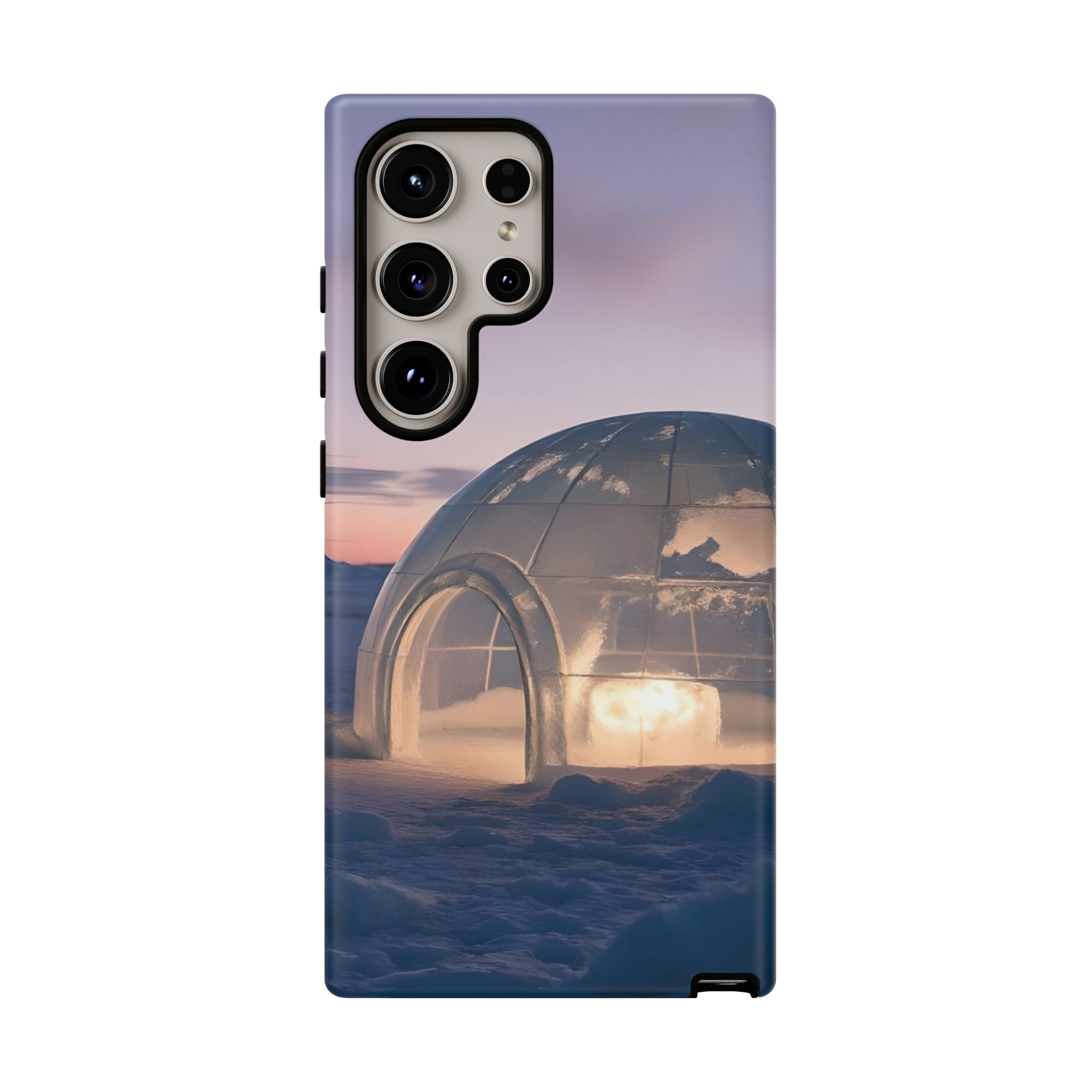 Stylish Phone Case with Igloo Design, Tough Cases for Outdoor Lovers, Unique Gift for Adventurers, Phone Cover for Winter, Protective Cases