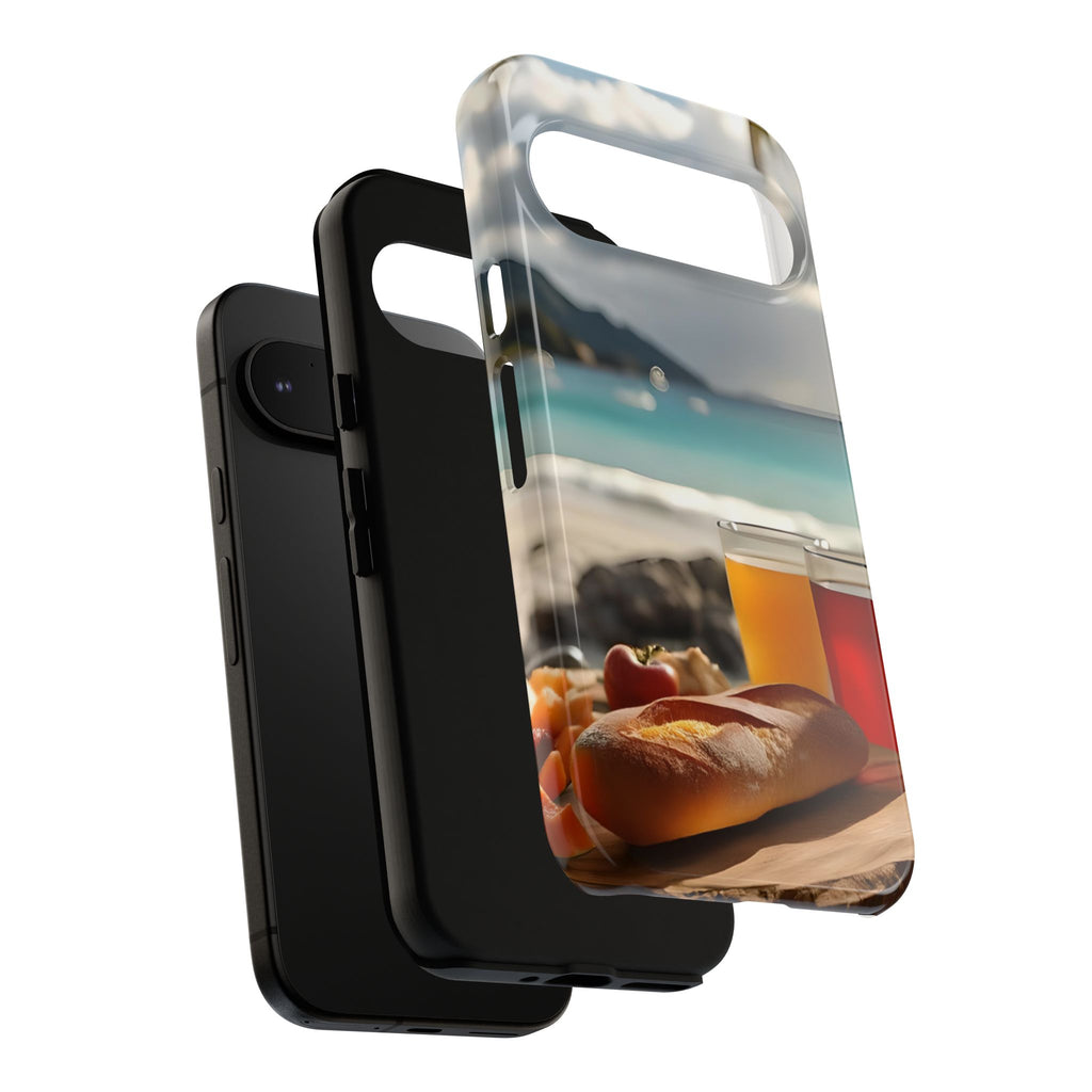 Tropical Beach Picnic View, Phone Case