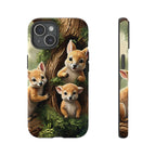 Étui de téléphone à imprimé bébé animal des bois