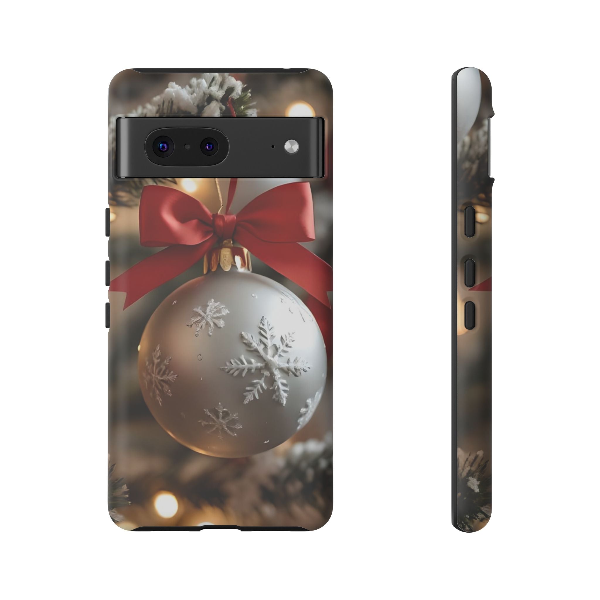 Christmas Phone Case with Seasonal Ornament Design, Festive Mobile Cover, Holiday Gift for Friends and Family, Winter Accessories, [...]