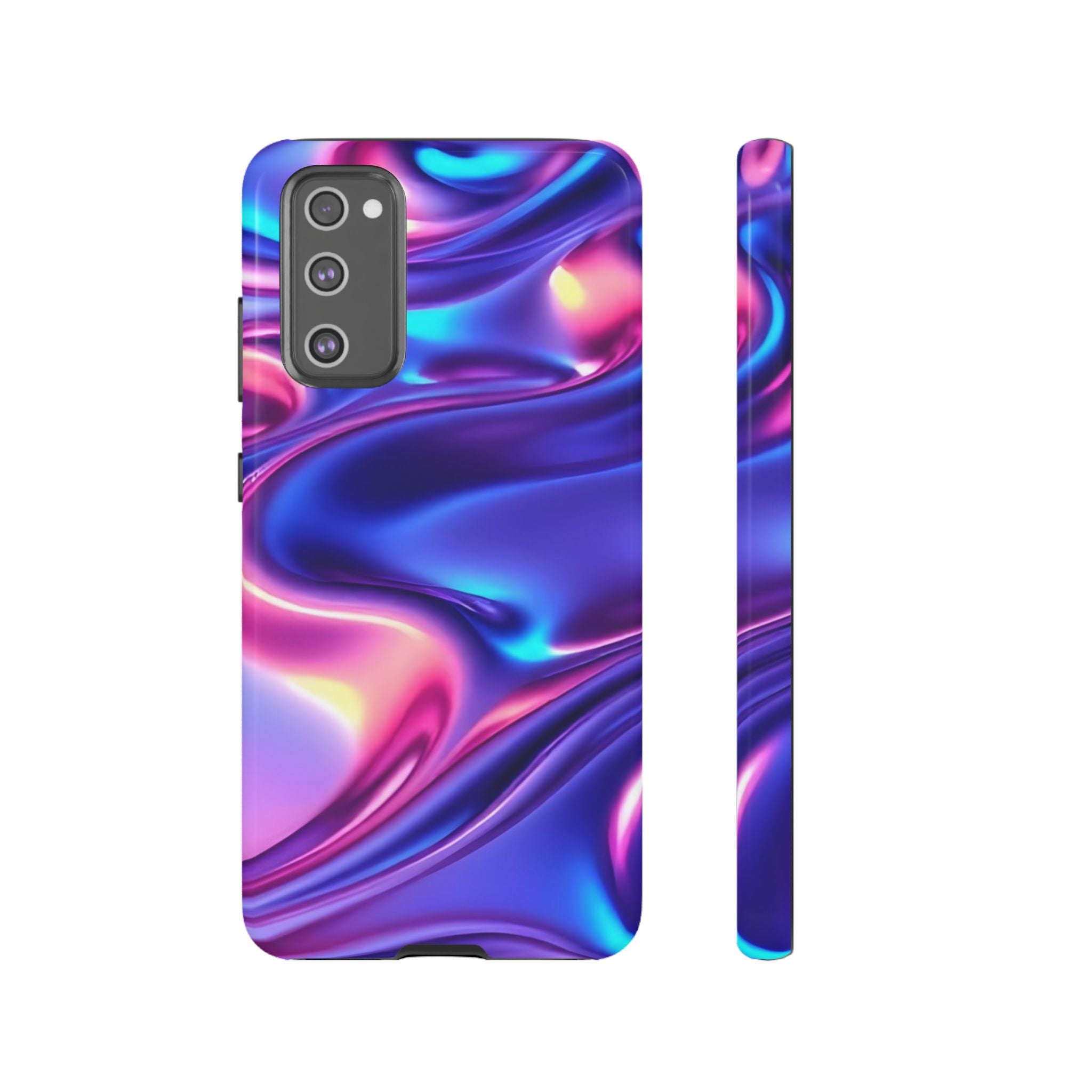 Vibrant Phone Case with Colorful Wave Design, Tough Phone Cover, Stylish Smartphone Case, Unique Gift for Her, Phone Accessories