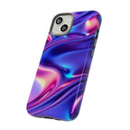 Coque de téléphone vibrante avec motif de vagues colorées, coque robuste et élégante, cadeau unique pour elle, accessoires de téléphone