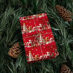 Impression festive, papier d'emballage