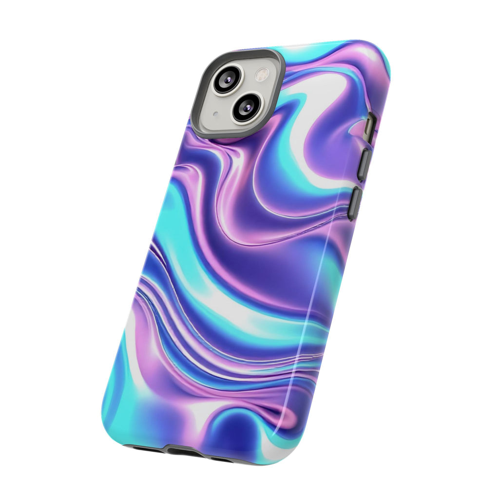 Colorful Phone Case, Tough Case, Swirl Design Phone Cover, Vibrant Phone Accessory, Gift for Her, Trendy Mobile Protection