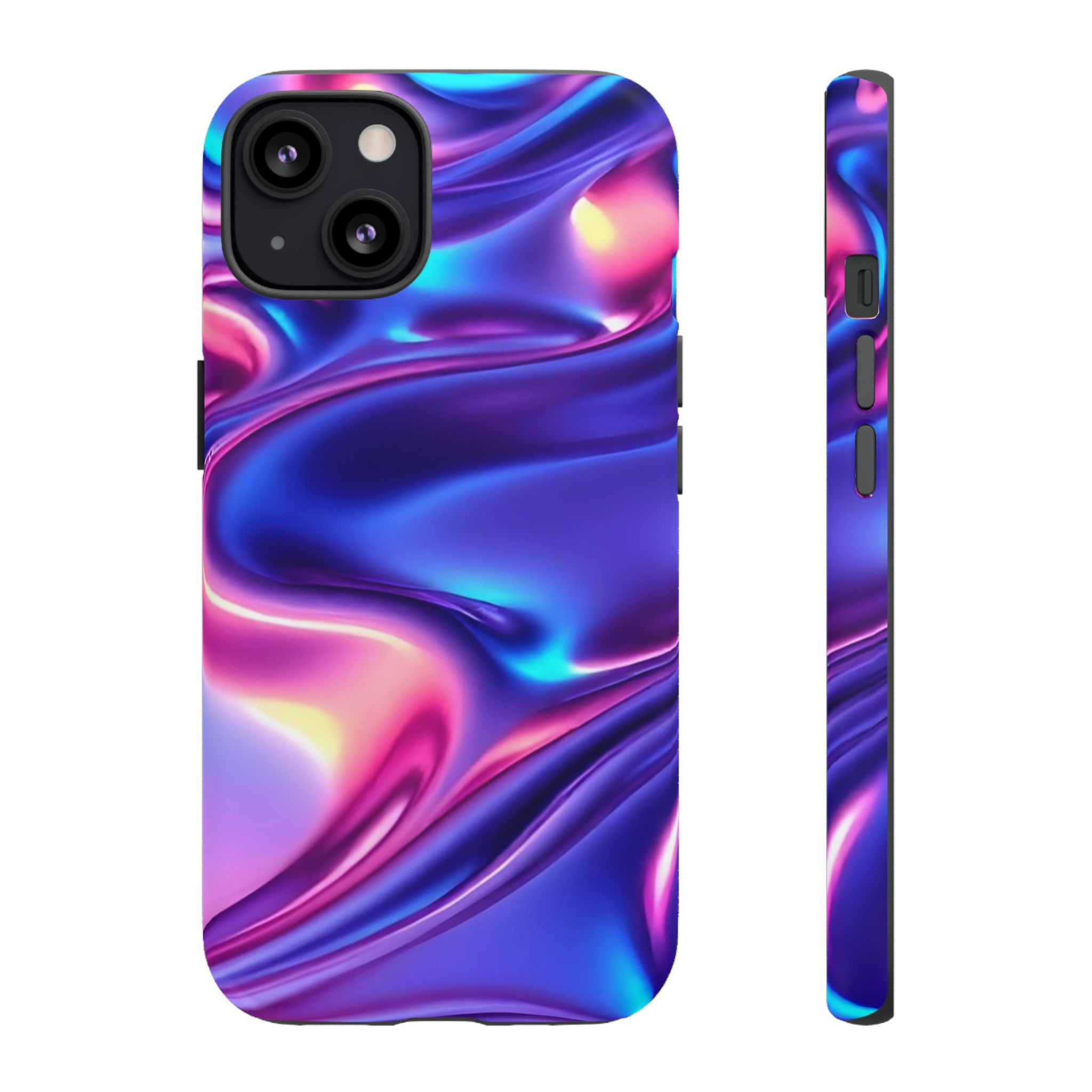 Vibrant Phone Case with Colorful Wave Design, Tough Phone Cover, Stylish Smartphone Case, Unique Gift for Her, Phone Accessories