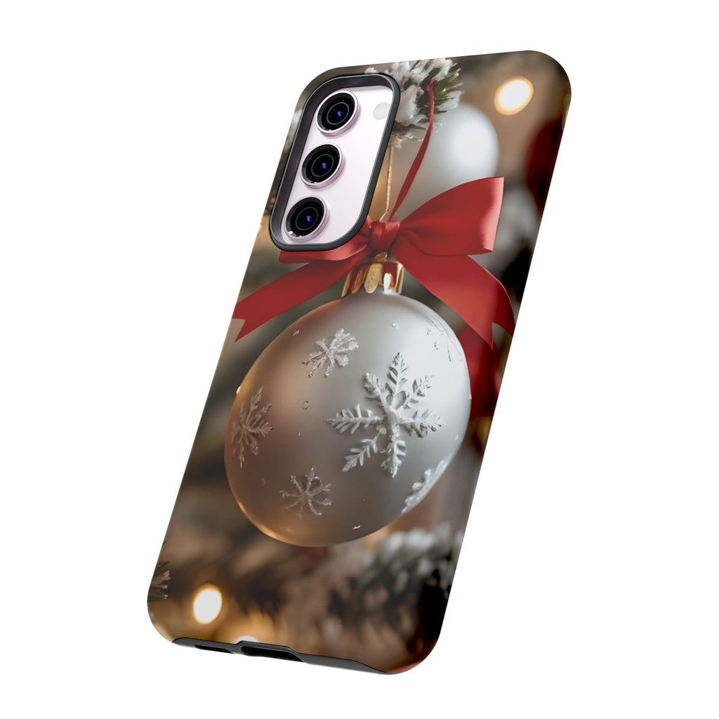 Christmas Phone Case with Seasonal Ornament Design