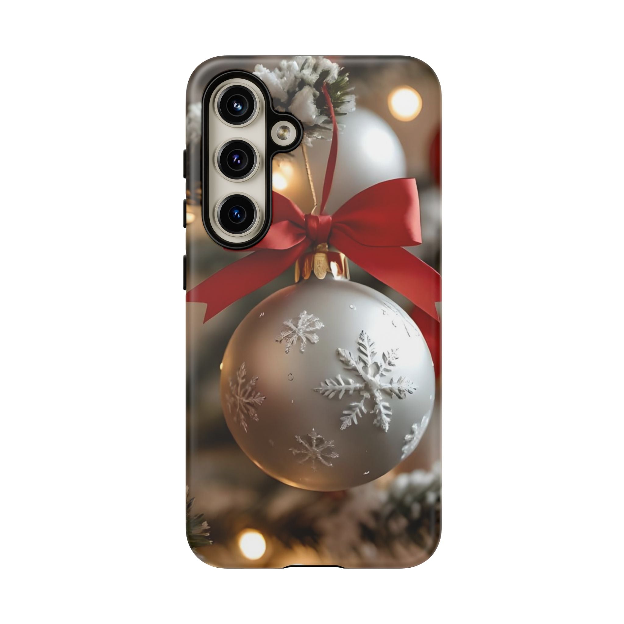 Christmas Phone Case with Seasonal Ornament Design, Festive Mobile Cover, Holiday Gift for Friends and Family, Winter Accessories, [...]