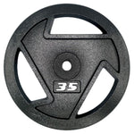 HAJEX Tri Grip Cast Iron Weight Plates
