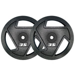 HAJEX Tri Grip Cast Iron Weight Plates