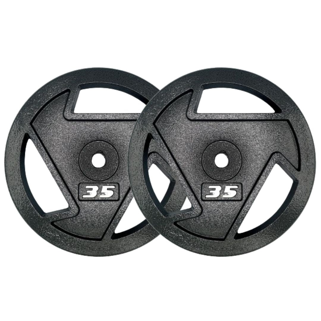 HAJEX Tri Grip Cast Iron Weight Plates
