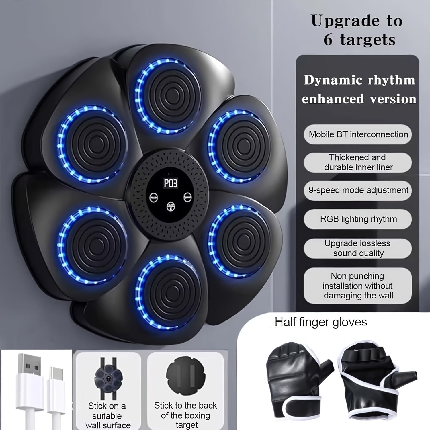 Musical Wall Boxing Target Training Machine-2