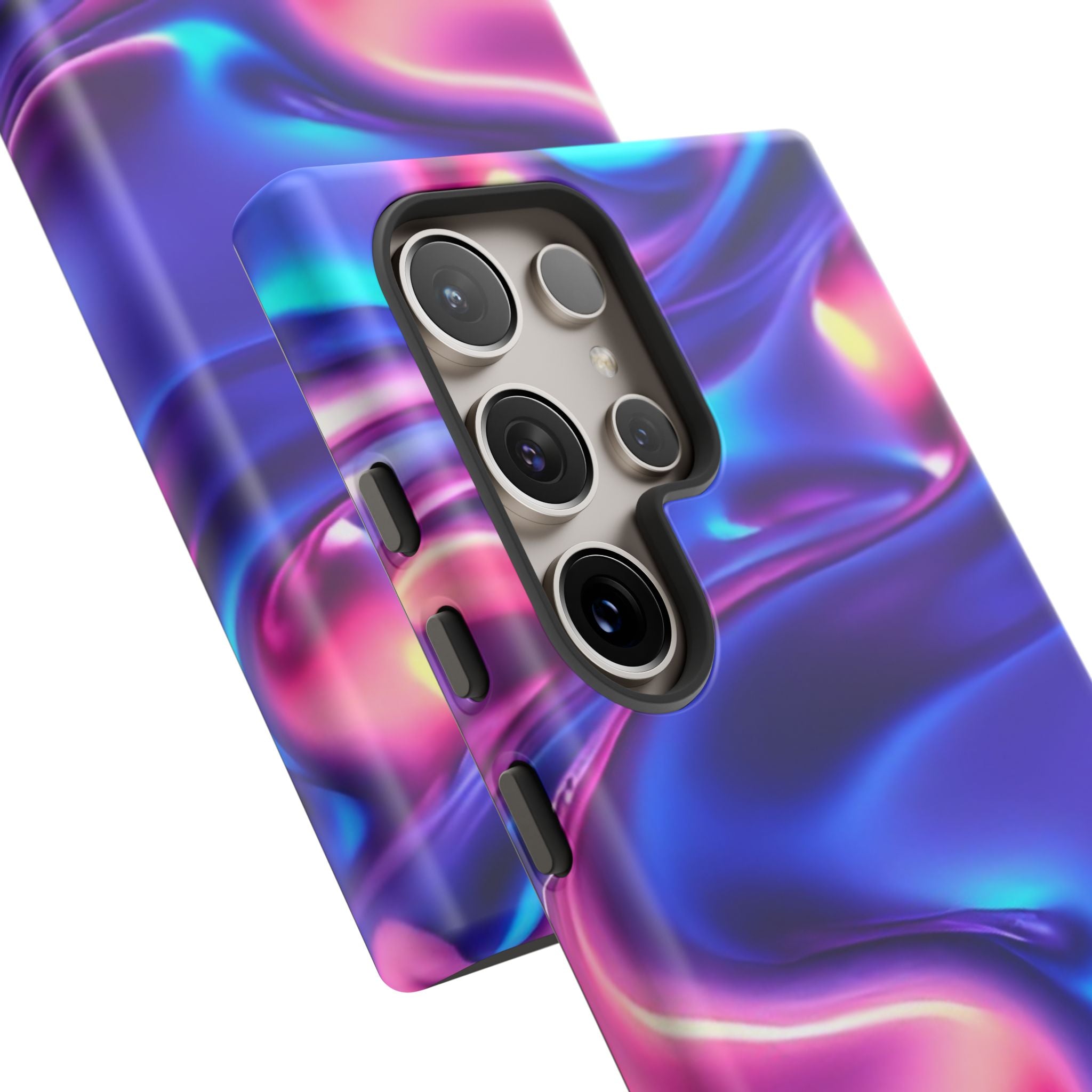 Vibrant Phone Case with Colorful Wave Design, Tough Phone Cover, Stylish Smartphone Case, Unique Gift for Her, Phone Accessories