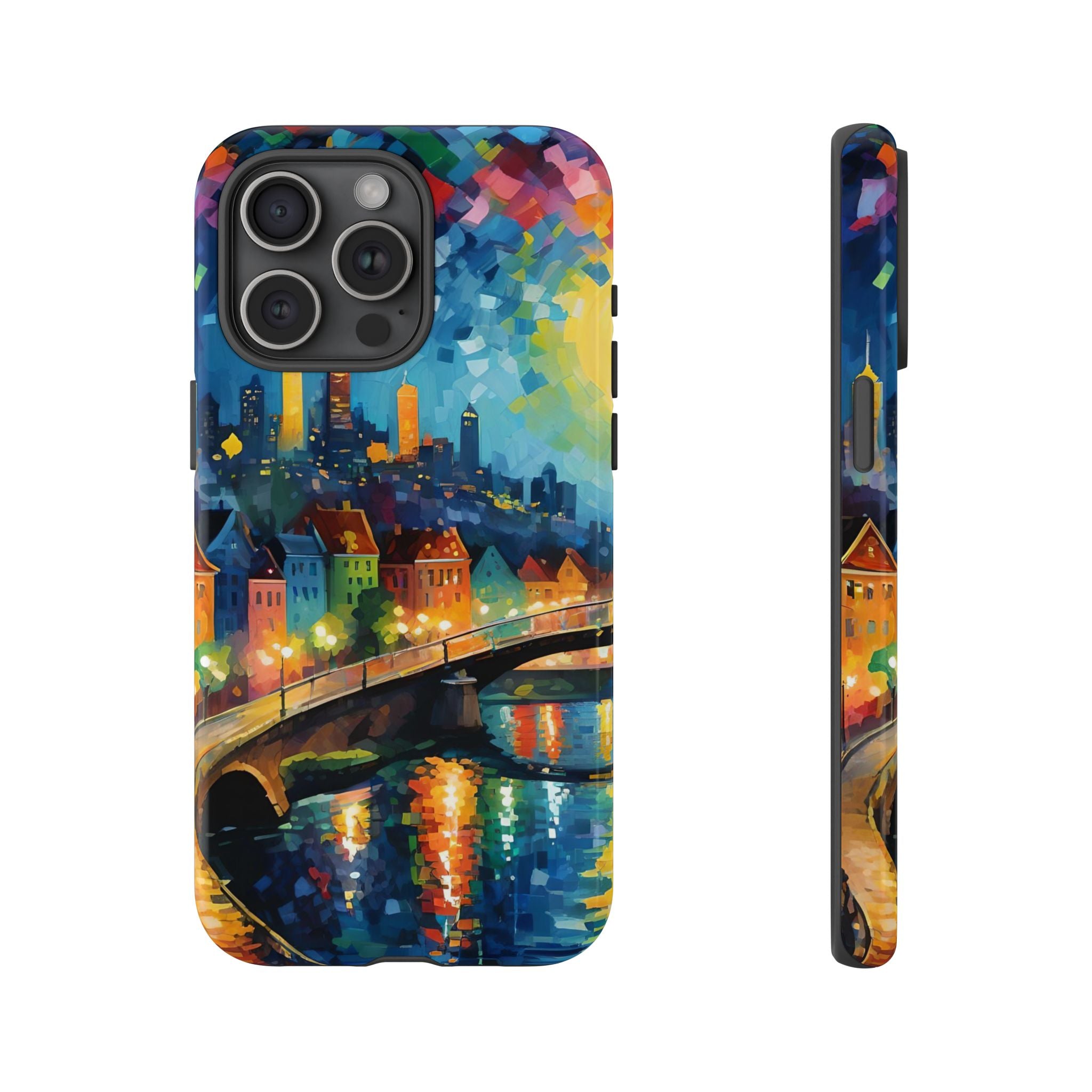 Colorful Phone Case for Tough Cases, Artistic Phone Cover, Unique Gift, Vibrant Design, Decorative Phone Accessories