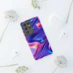 Coque de téléphone vibrante avec motif de vagues colorées, coque robuste et élégante, cadeau unique pour elle, accessoires de téléphone