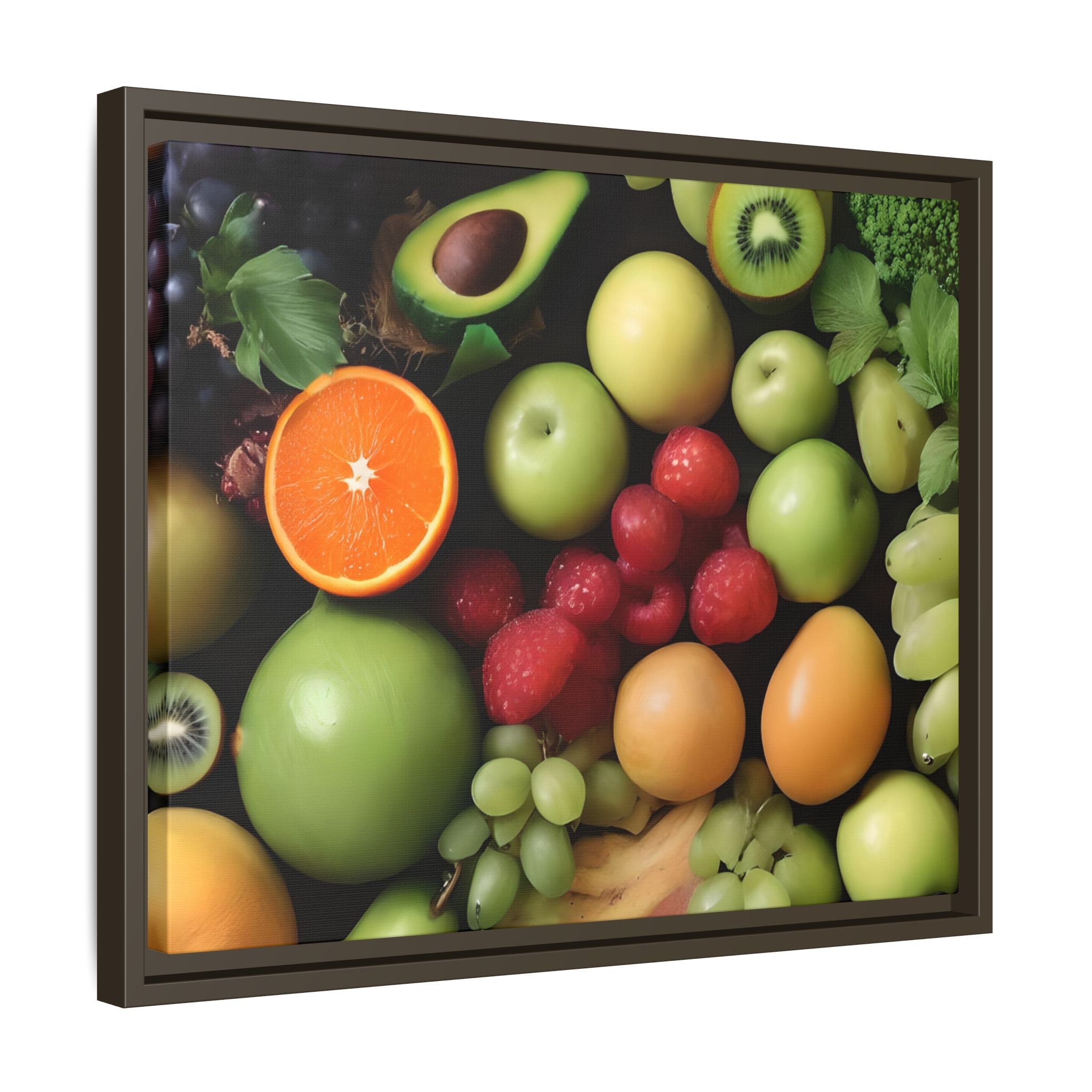 Fresh Fruit Mix Print, Framed Canvas