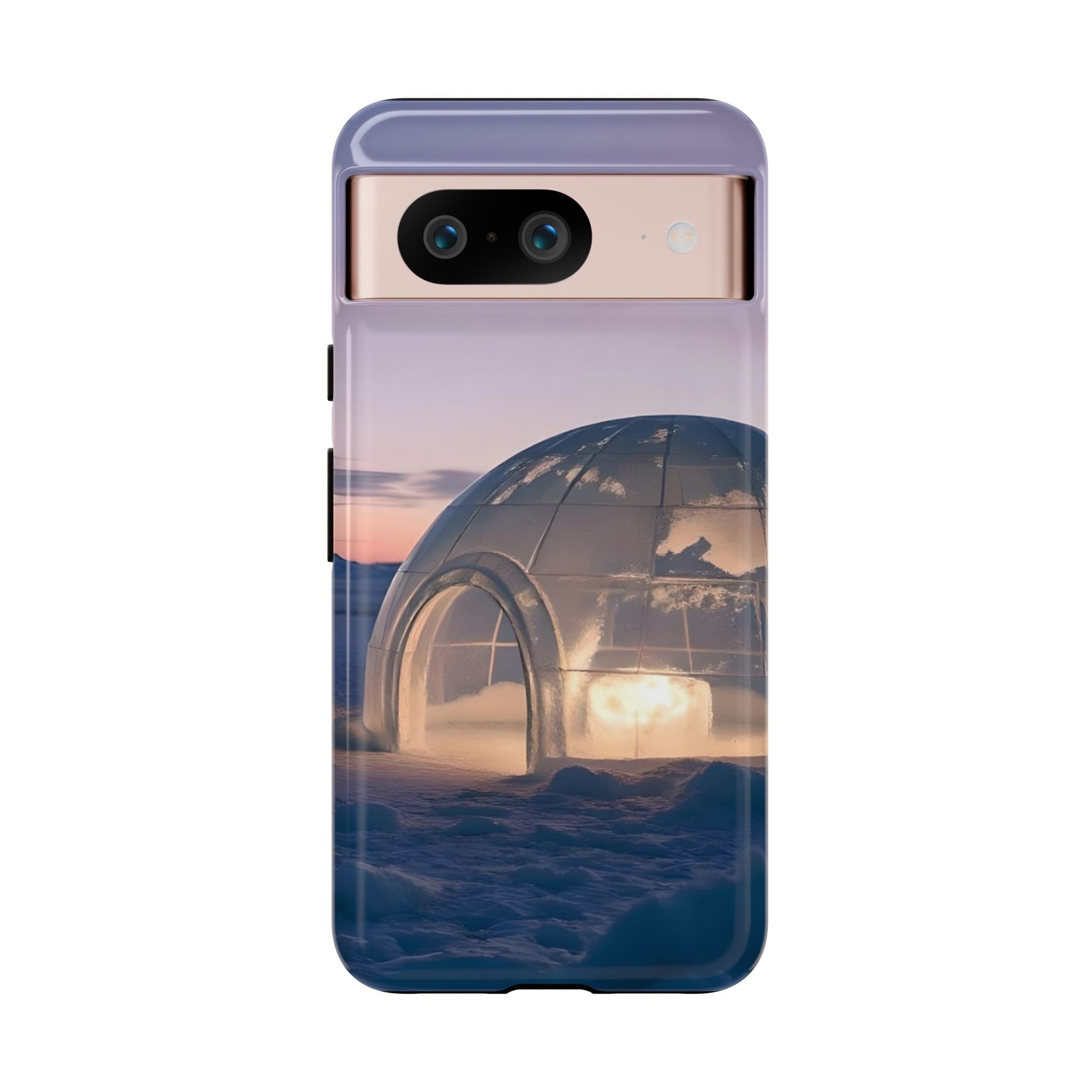 Stylish Phone Case with Igloo Design, Tough Cases for Outdoor Lovers, Unique Gift for Adventurers, Phone Cover for Winter, Protective Cases